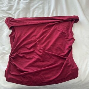 Stylish Burgundy Sleeveless Top